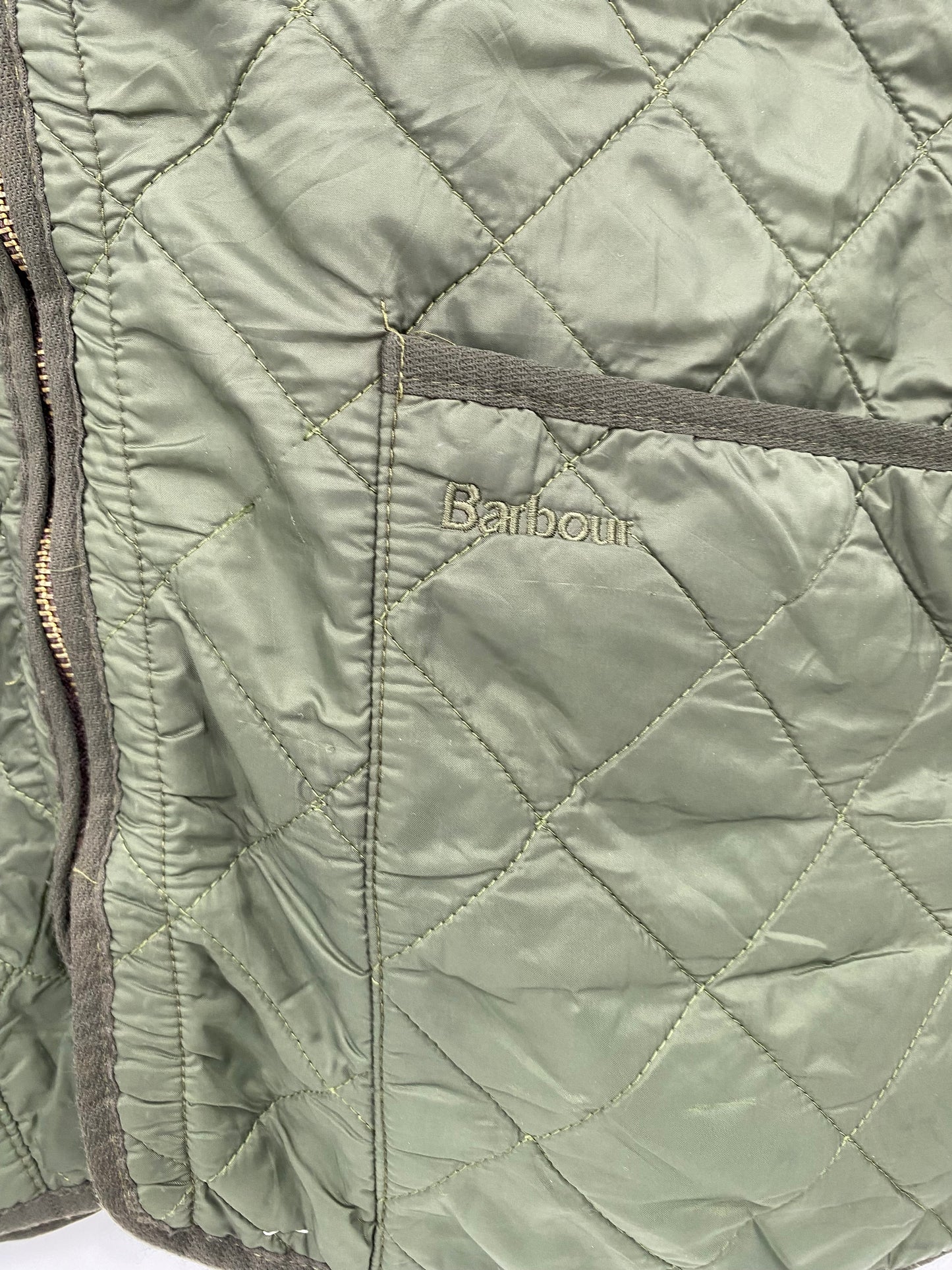 【古着】Barbour Polar Quilts Vest L