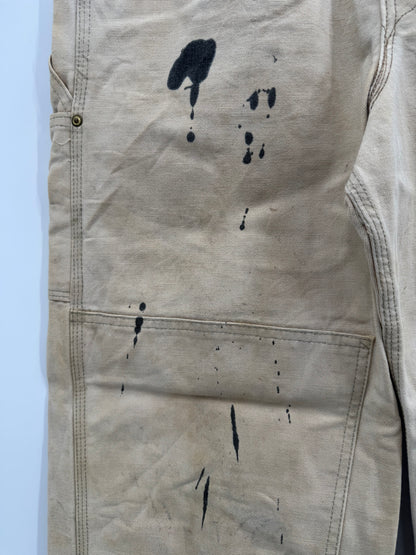 【古着】carhartt BIB OVERALL COTTON DUCK 32/34