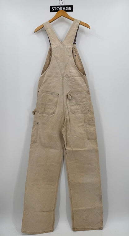 【古着】carhartt BIB OVERALL COTTON DUCK 32/34