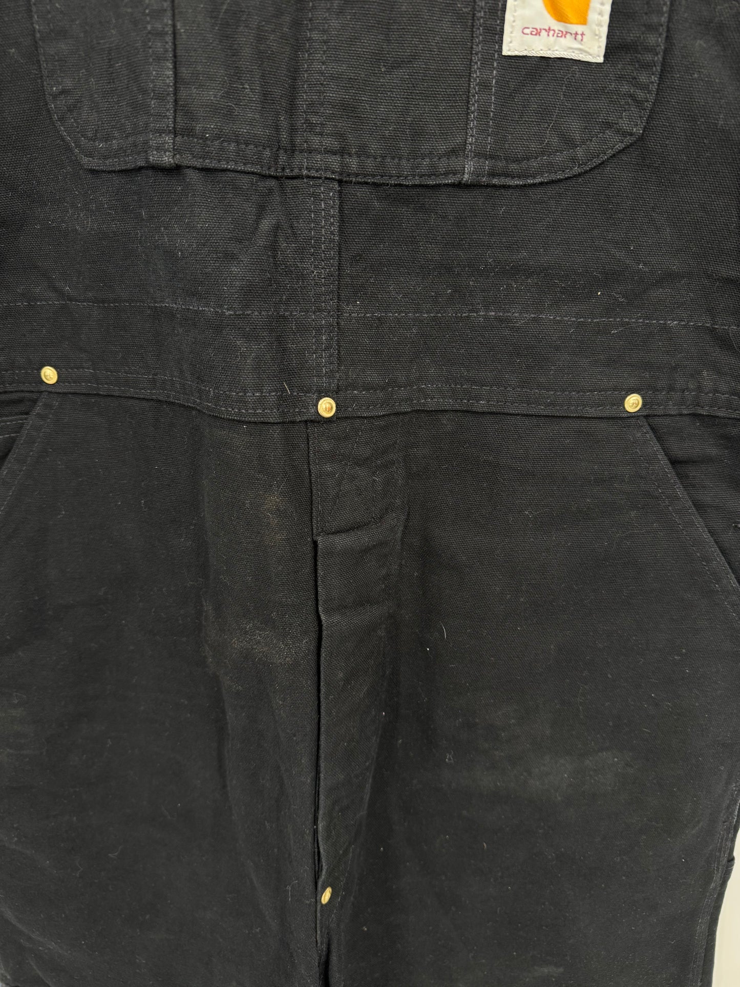 【古着】carhartt BIB OVERALL COTTON DUCK 38/34