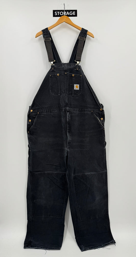 【古着】carhartt BIB OVERALL COTTON DUCK 50/32