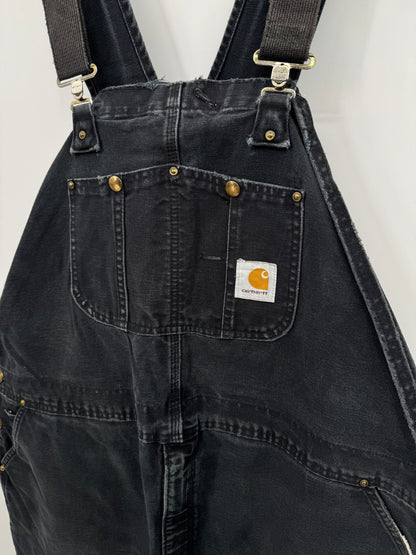 【古着】carhartt BIB OVERALL COTTON DUCK 50/32