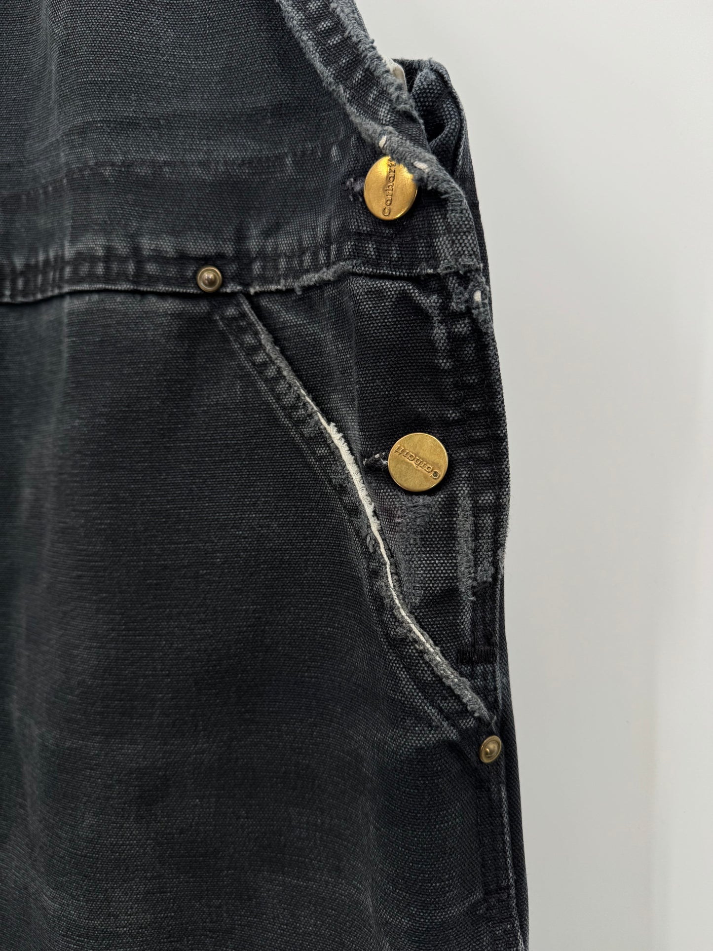 【古着】carhartt BIB OVERALL COTTON DUCK 50/32