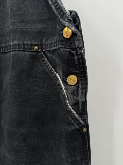 【古着】carhartt BIB OVERALL COTTON DUCK 50/32