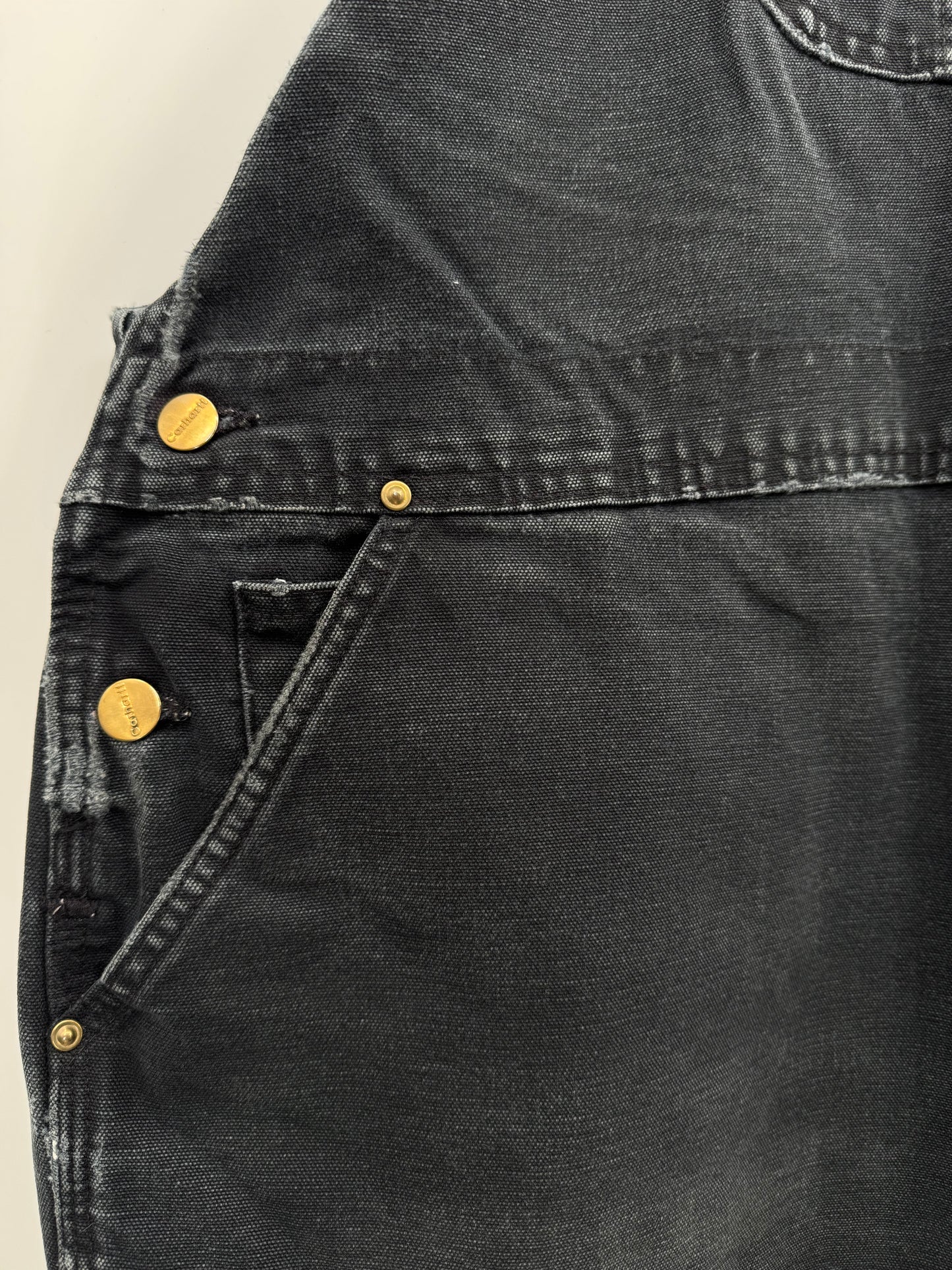 【古着】carhartt BIB OVERALL COTTON DUCK 50/32