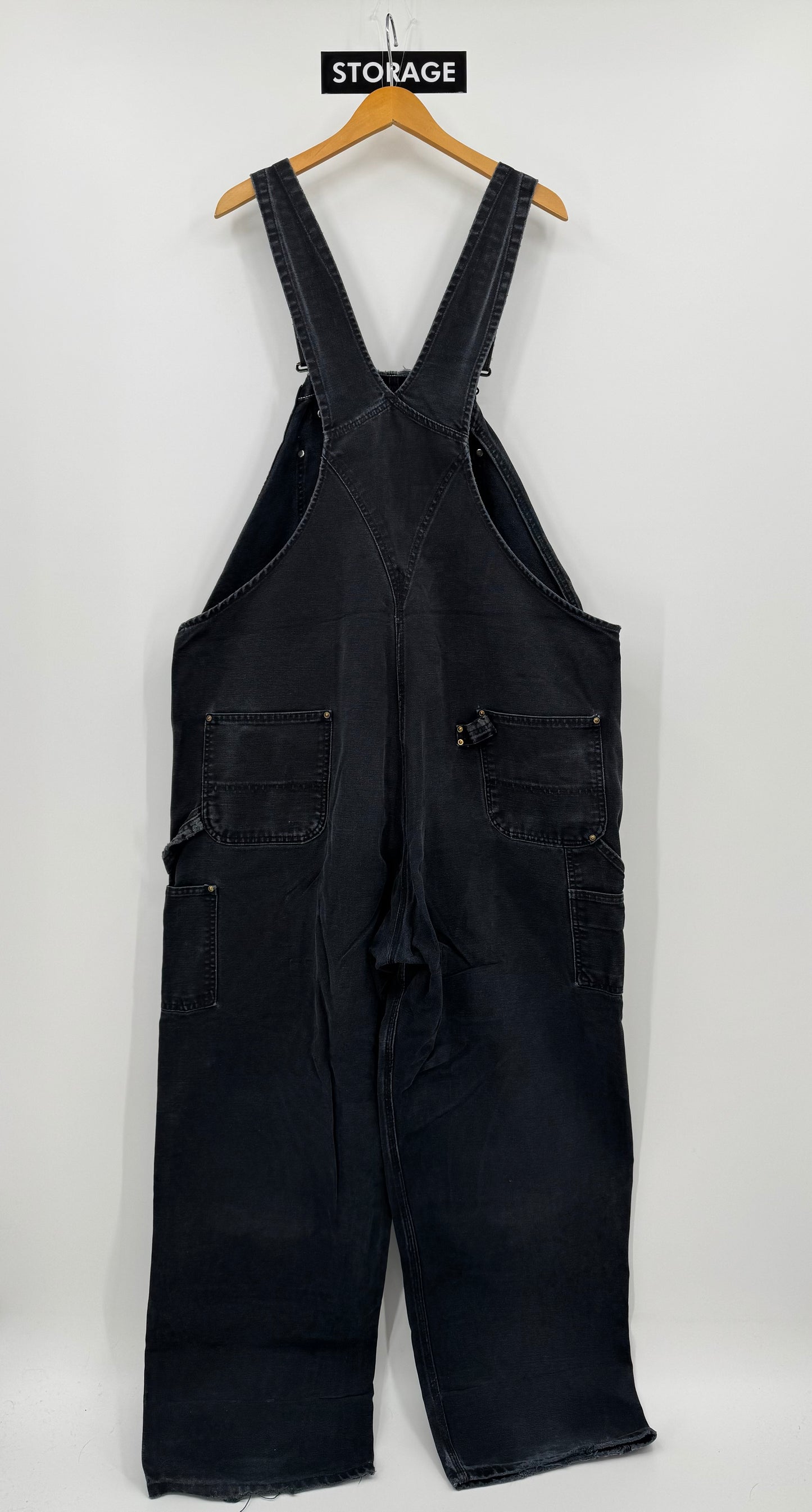 【古着】carhartt BIB OVERALL COTTON DUCK 50/32