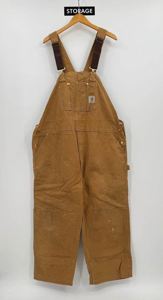 【古着】carhartt BIB OVERALL COTTON DUCK 50/30