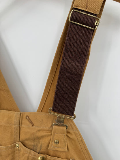 【古着】carhartt BIB OVERALL COTTON DUCK 50/30