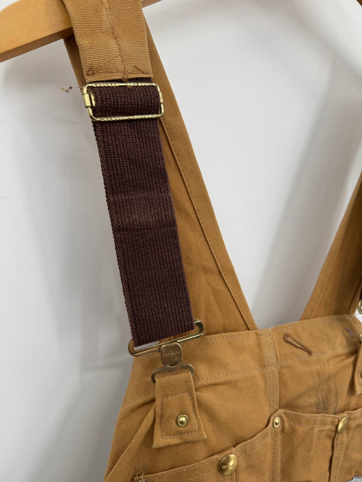 【古着】carhartt BIB OVERALL COTTON DUCK 50/30
