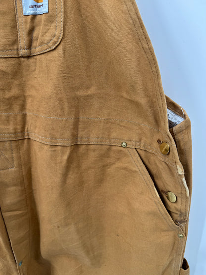 【古着】carhartt BIB OVERALL COTTON DUCK 50/30
