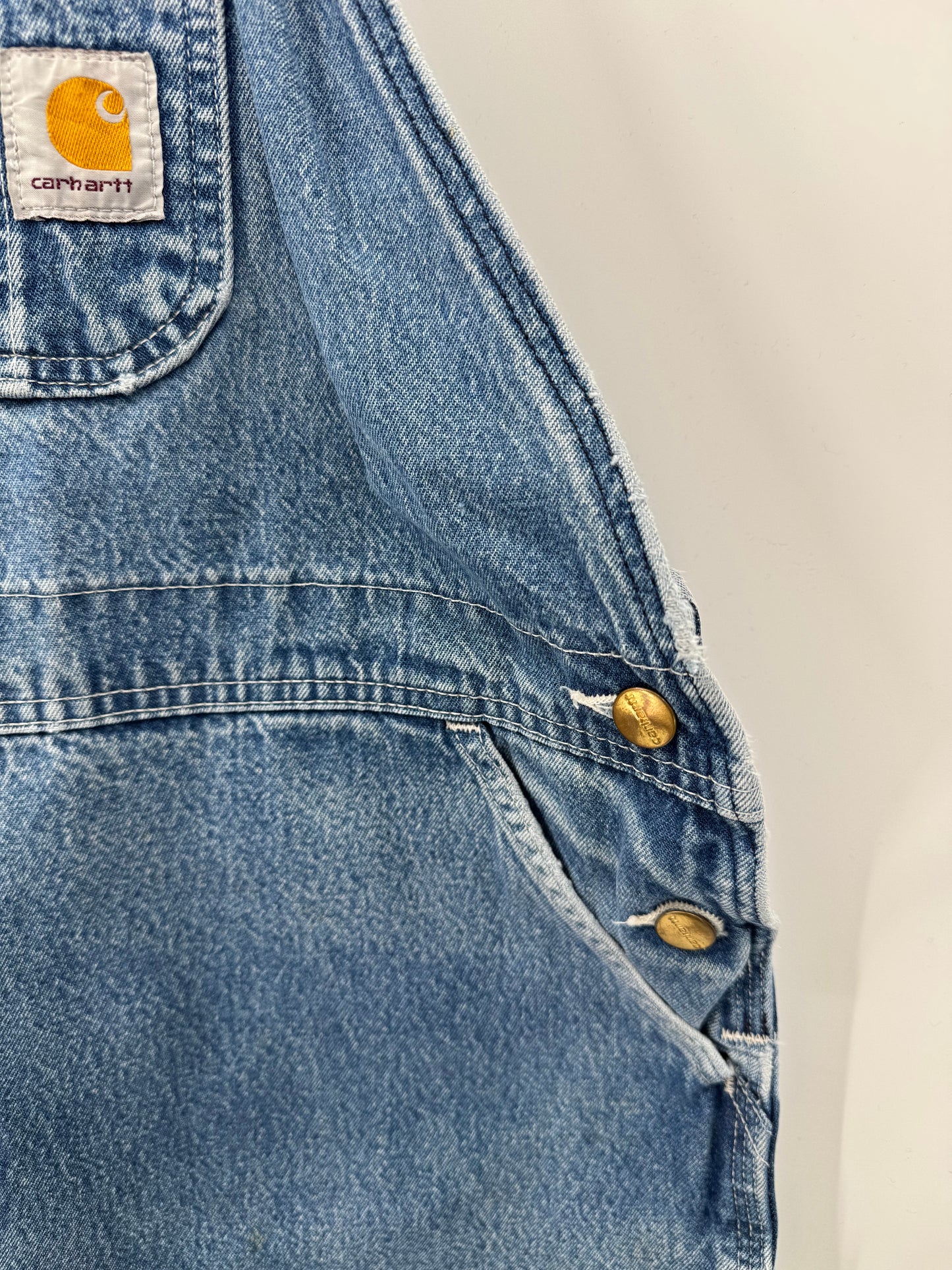 【古着】carhartt DENIM OVERALL COTTON DUCK