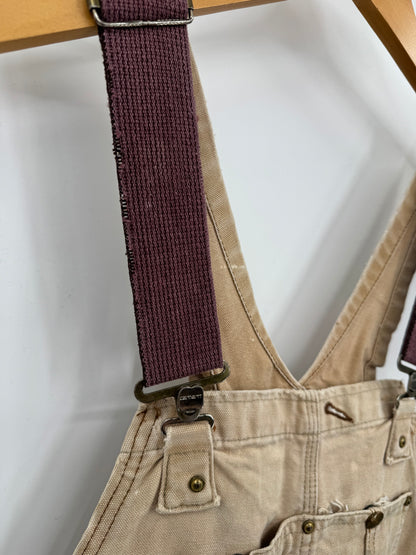 【古着】carhartt BIB OVERALL COTTON DUCK 42/36