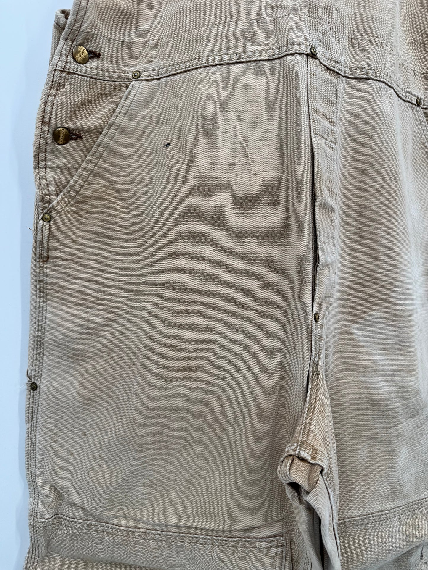 【古着】carhartt BIB OVERALL COTTON DUCK 42/36