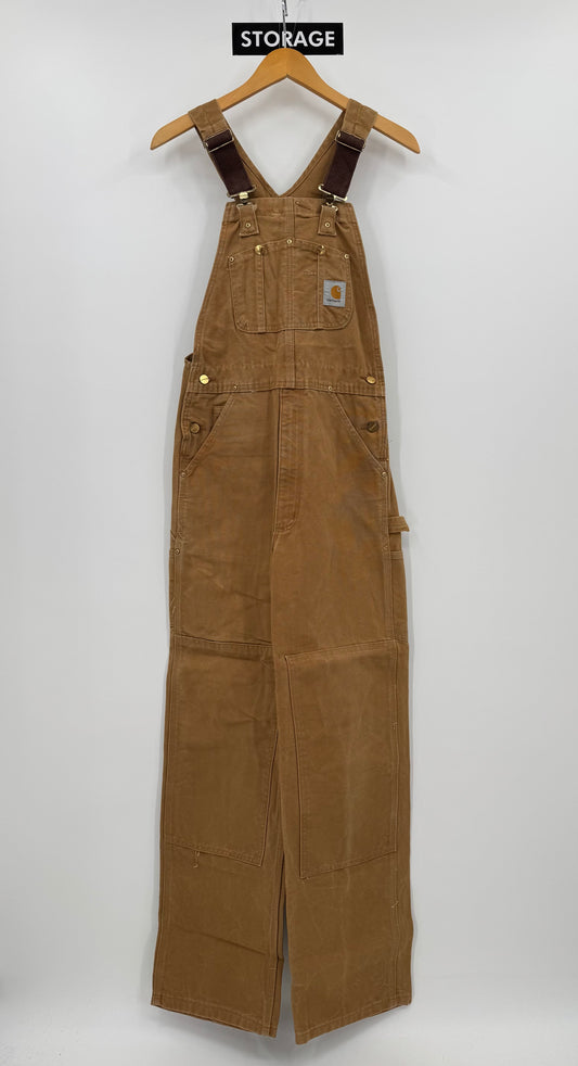 【古着】carhartt BIB OVERALL COTTON DUCK 30/34