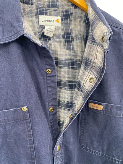 【古着】carhartt Duck Work Shirt Jacket XL TALL