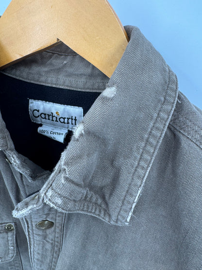 【古着】carhartt Heavyweight Cotton Fleece Shirt S