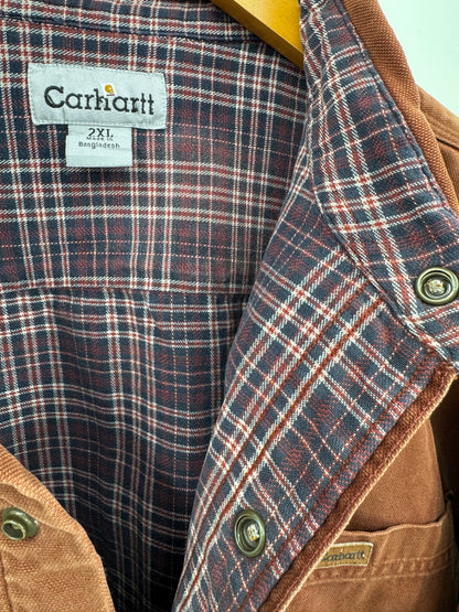 【古着】carhartt Duck Work Shirt 2XL