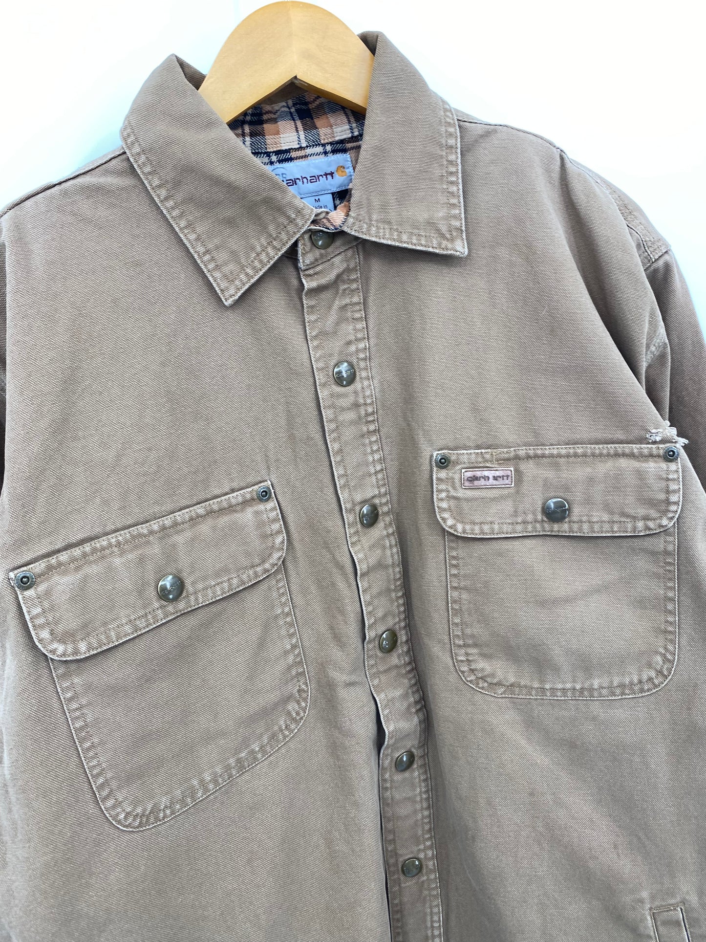 【古着】carhartt Duck Work Shirt Jacket M