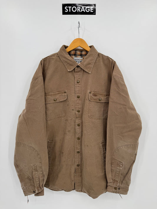 【古着】carhartt Duck Work Shirt Jacket 2XL TALL