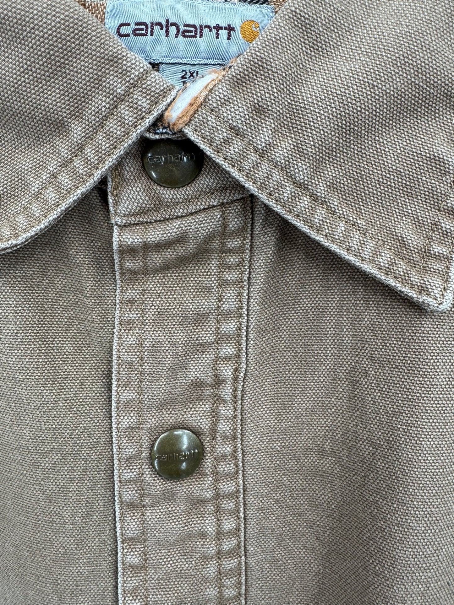 【古着】carhartt Duck Work Shirt Jacket 2XL TALL