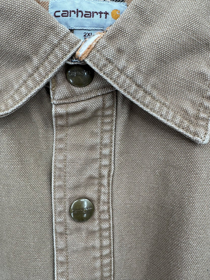 【古着】carhartt Duck Work Shirt Jacket 2XL TALL