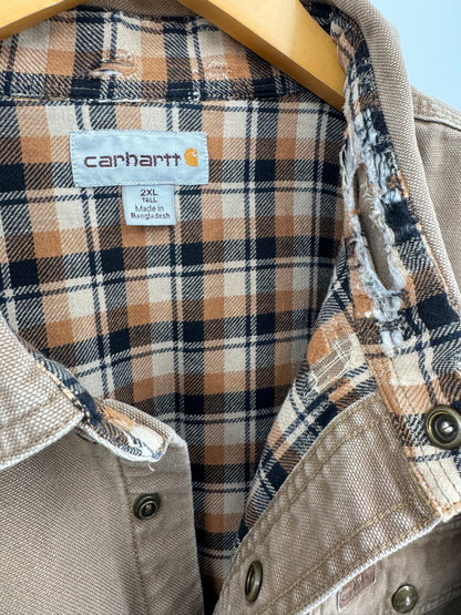 【古着】carhartt Duck Work Shirt Jacket 2XL TALL