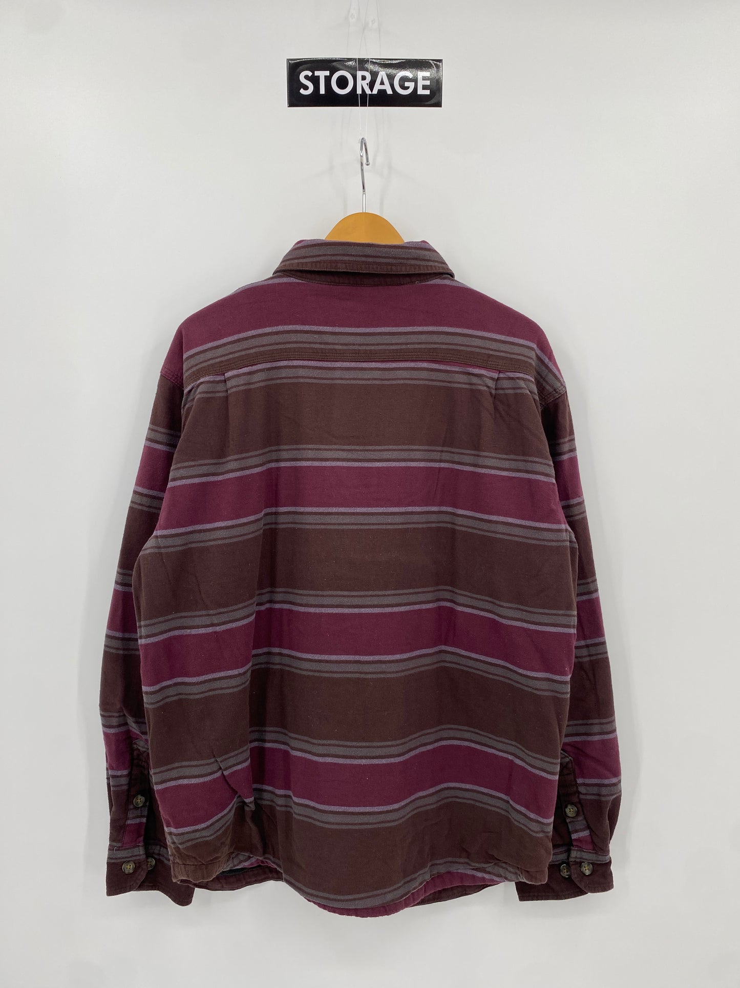 【古着】carhartt Cotton Fleece Flannel Shirt L