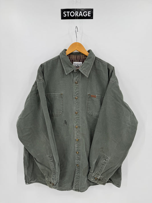 【古着】carhartt Duck Work Shirt Jacket 2XL TALL