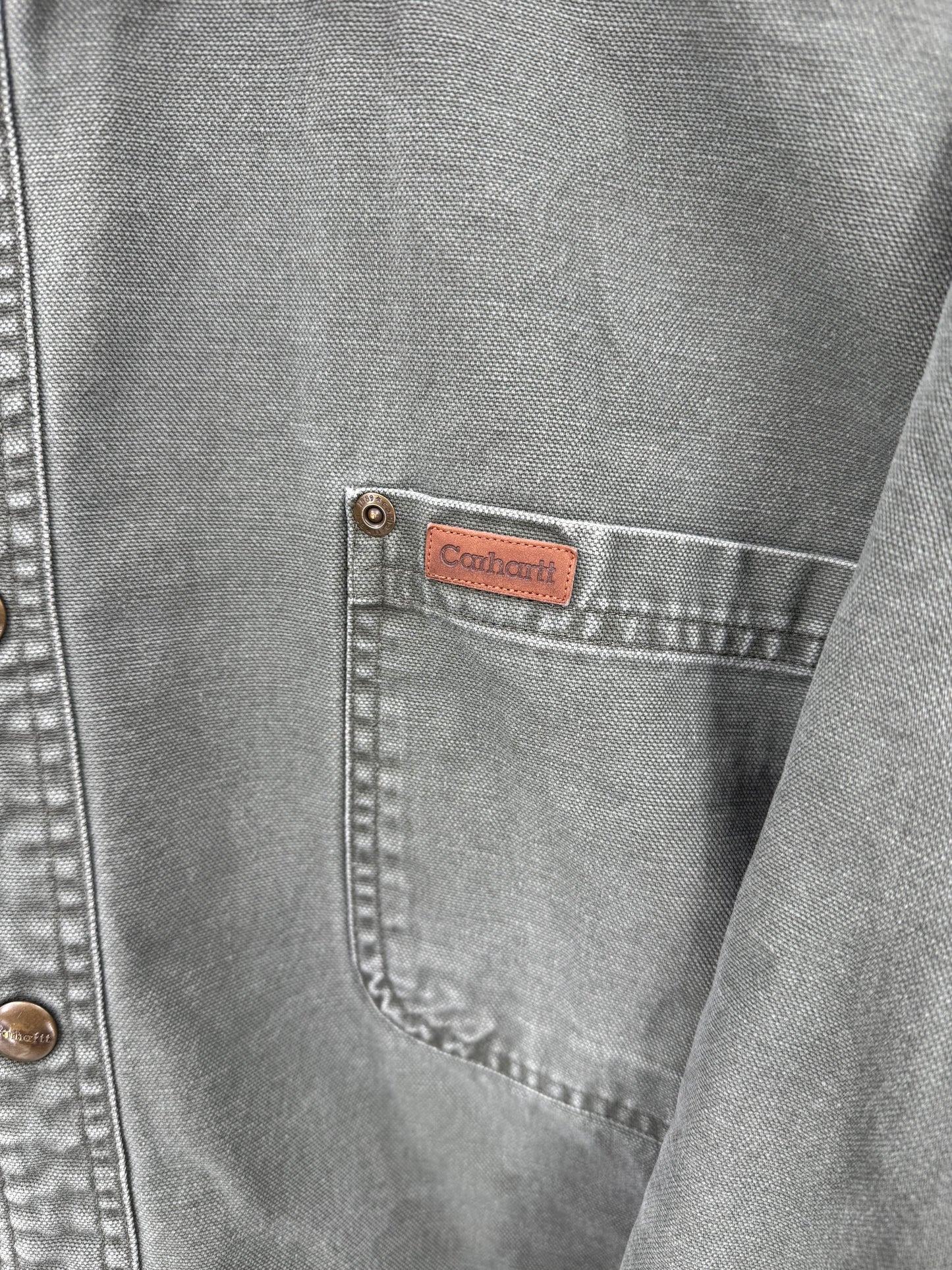 【古着】carhartt Duck Work Shirt Jacket 2XL TALL