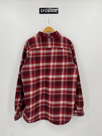 【古着】carhartt Cotton Fleece Flannel Shirt XL TALL