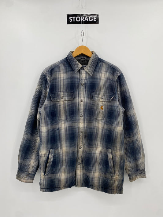 【古着】carhartt Flannel Sherpa Lined shirt M