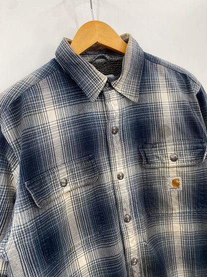 【古着】carhartt Flannel Sherpa Lined shirt M