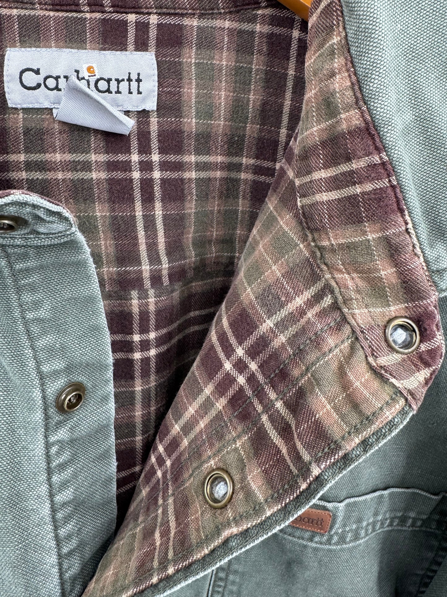 【古着】carhartt Duck Work Shirt Jacket 2XL TALL