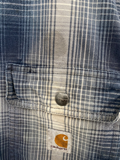 【古着】carhartt Flannel Sherpa Lined shirt M