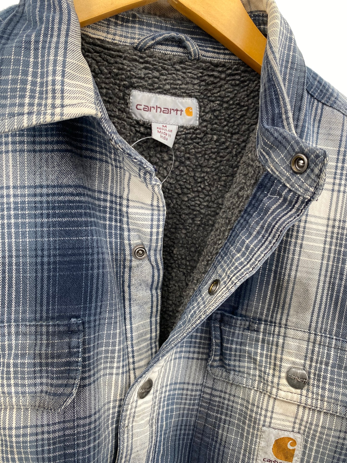 【古着】carhartt Flannel Sherpa Lined shirt M