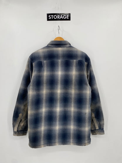 【古着】carhartt Flannel Sherpa Lined shirt M