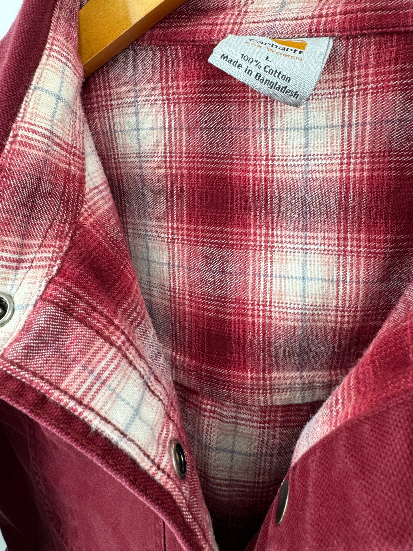 【古着】carhartt Duck Work Shirt WOMEN L