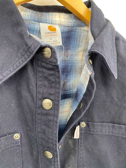 【古着】carhartt Duck Work Shirt Jacket WOMEN L
