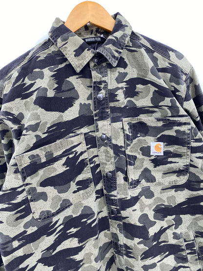 【古着】carhartt Cotton Fleece Flannel Shirt M