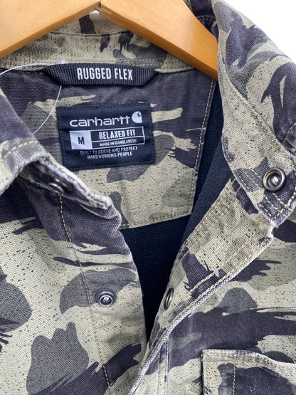 【古着】carhartt Cotton Fleece Flannel Shirt M