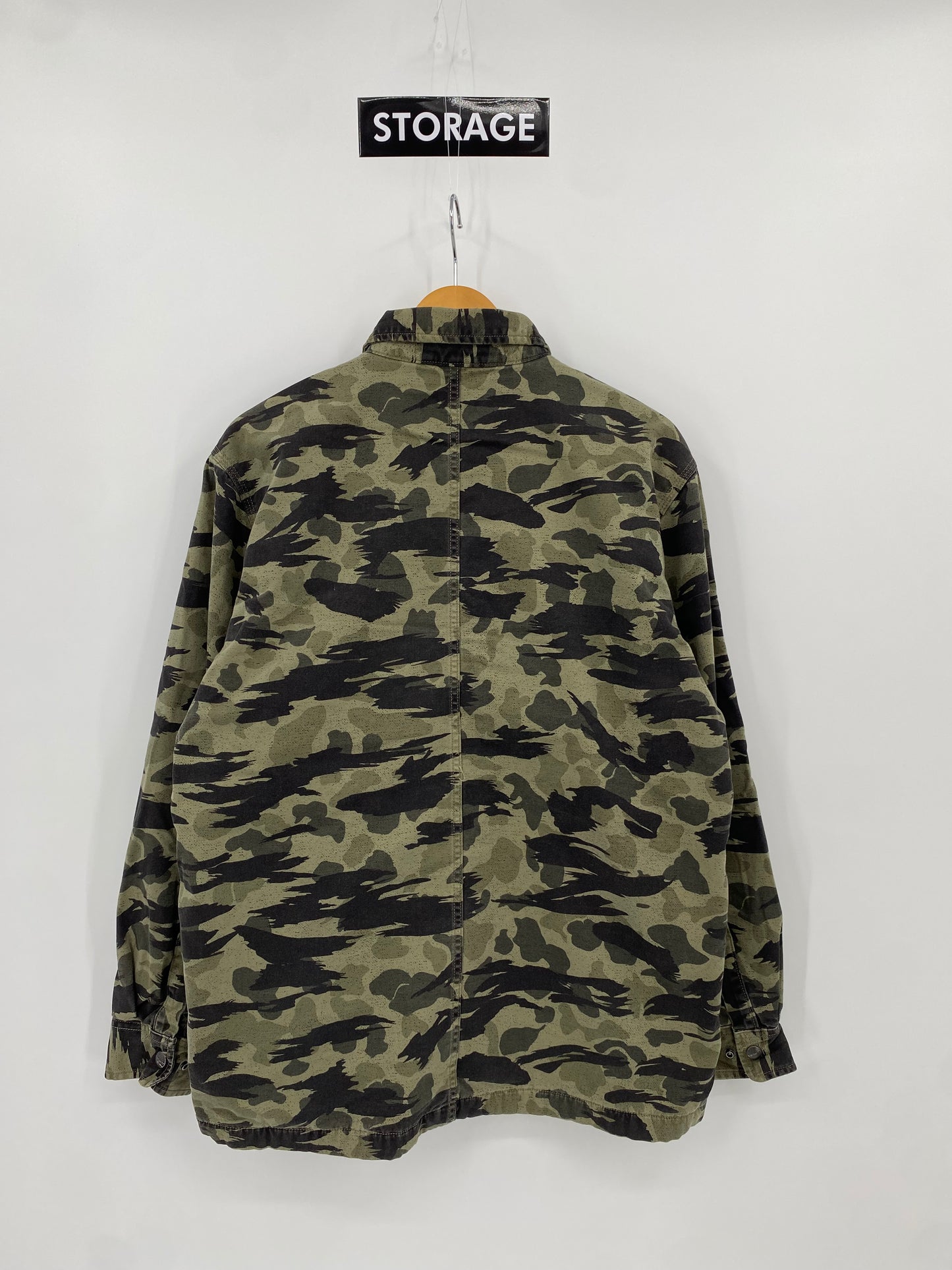 【古着】carhartt Cotton Fleece Flannel Shirt M