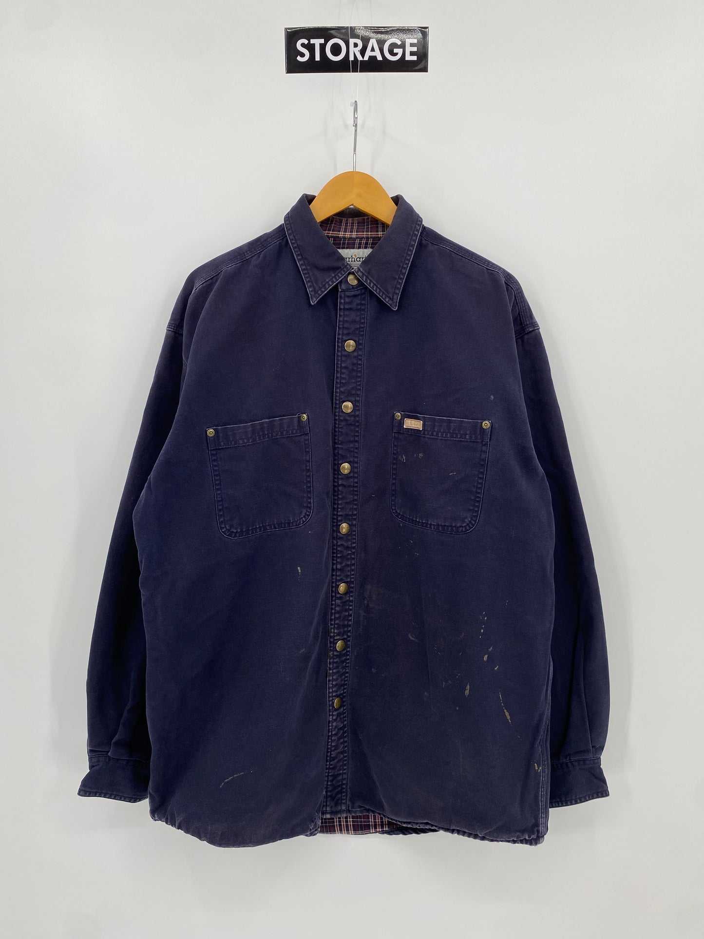 【古着】carhartt Duck Work Shirt Jacket L TALL