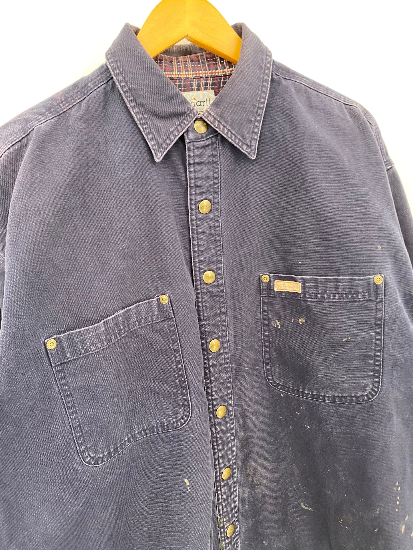 【古着】carhartt Duck Work Shirt Jacket L TALL