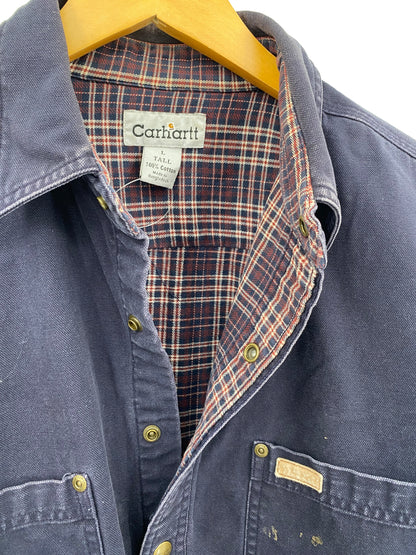 【古着】carhartt Duck Work Shirt Jacket L TALL