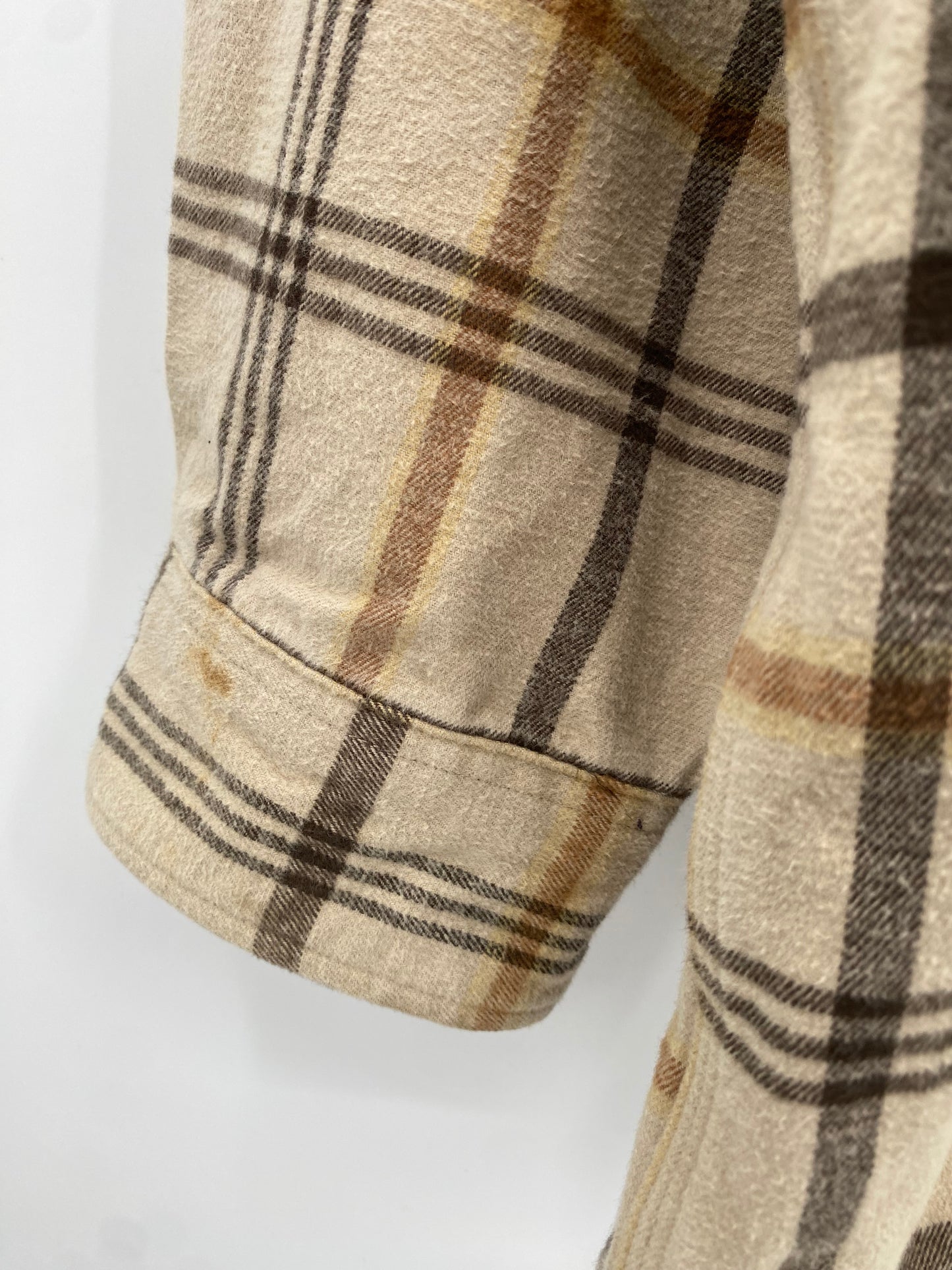 【古着】carhartt Cotton Fleece Flannel Shirt 2XL