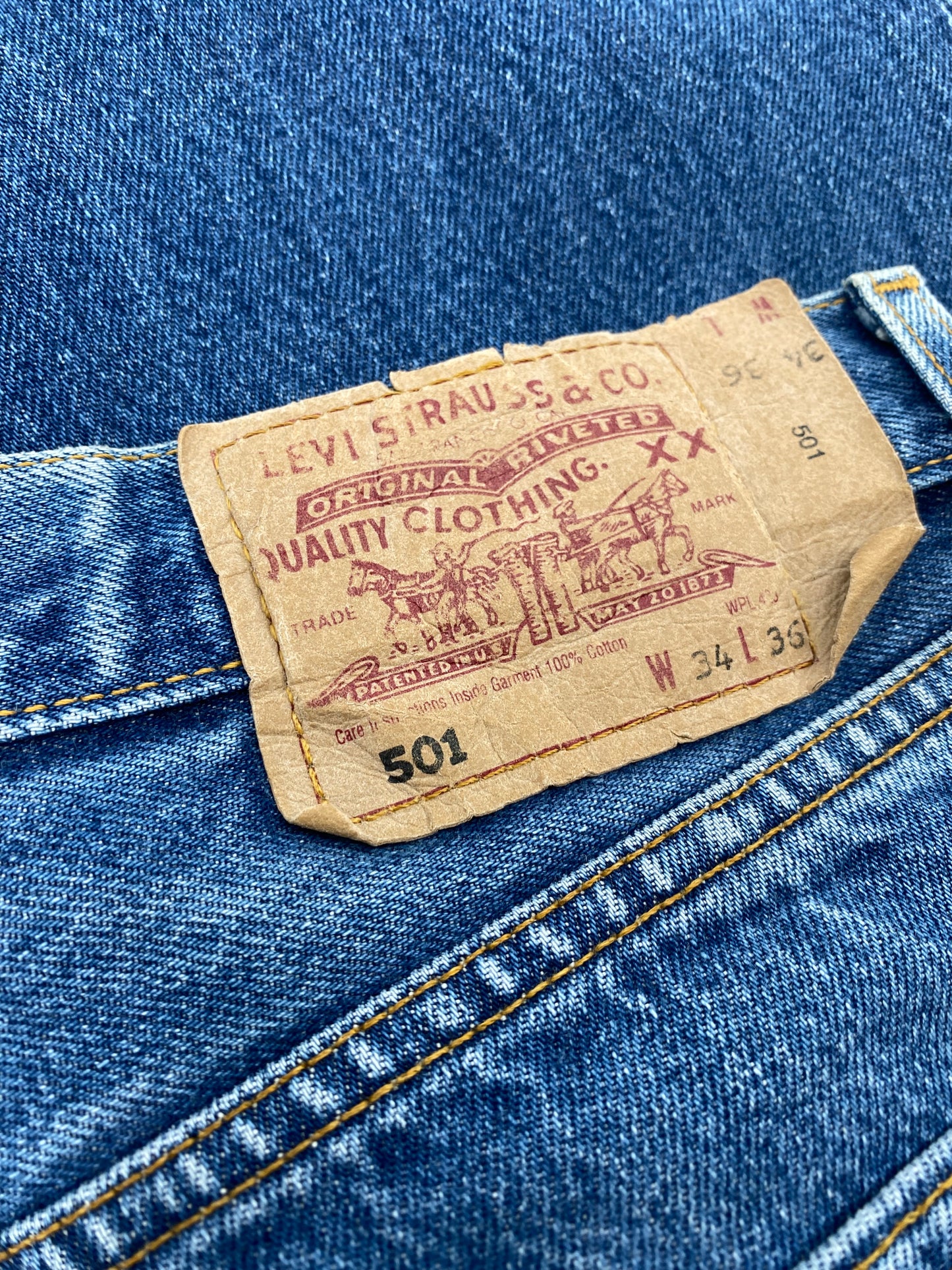 【古着】Levis 501 denim pant 34