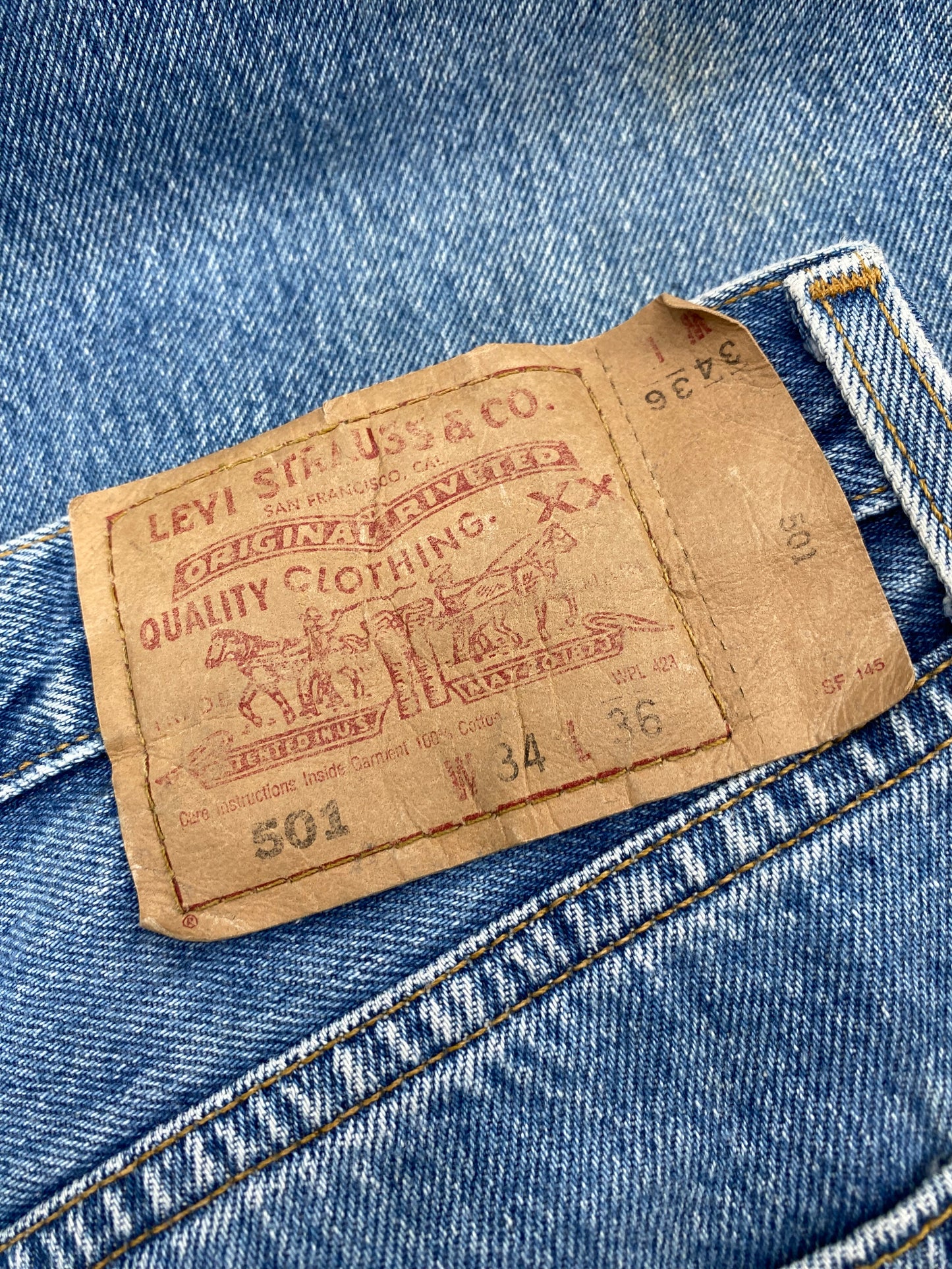 【古着】Levis 501 denim pant 34