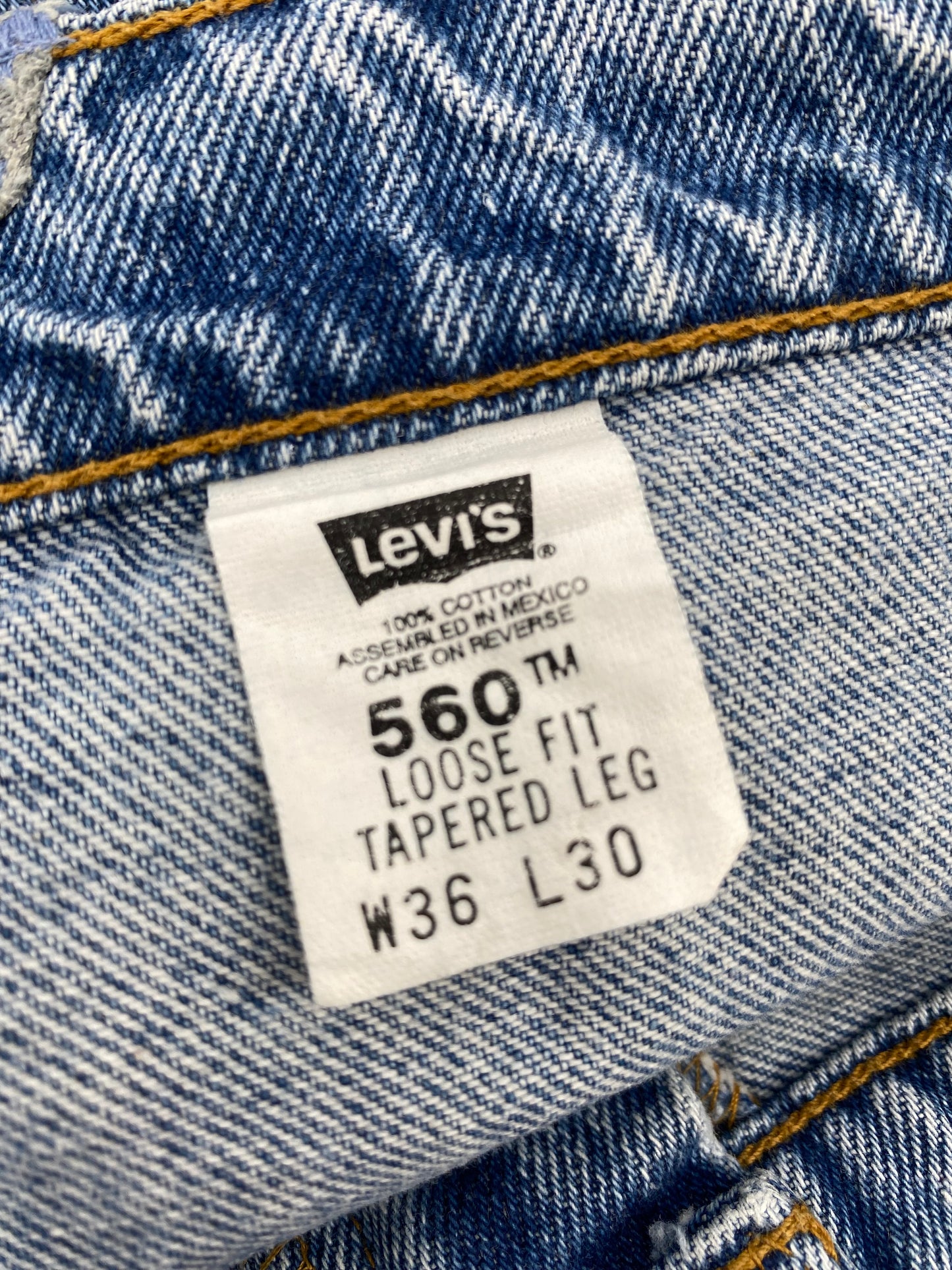 【古着】Levis 560 90s denim pant 36