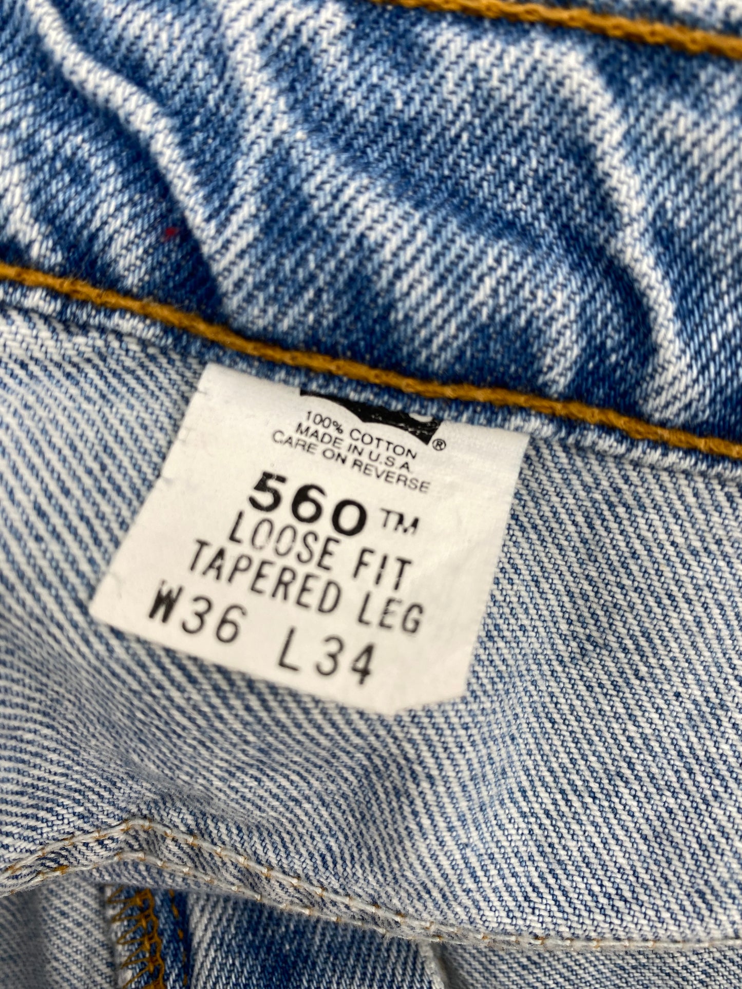 【古着】Levis 560 90s denim pant 36