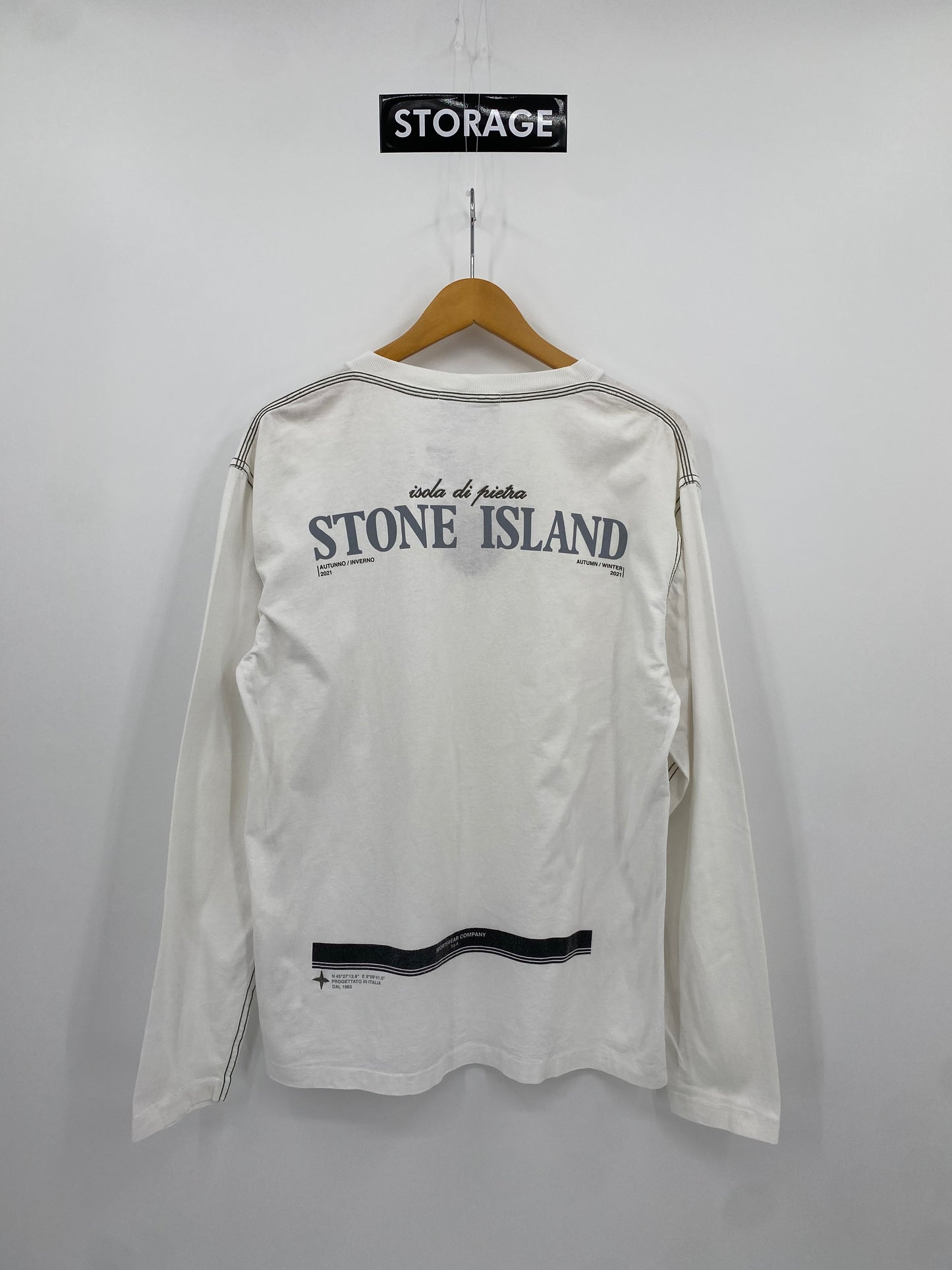 【中古】STONE ISLAND Long sleeve Tee L
